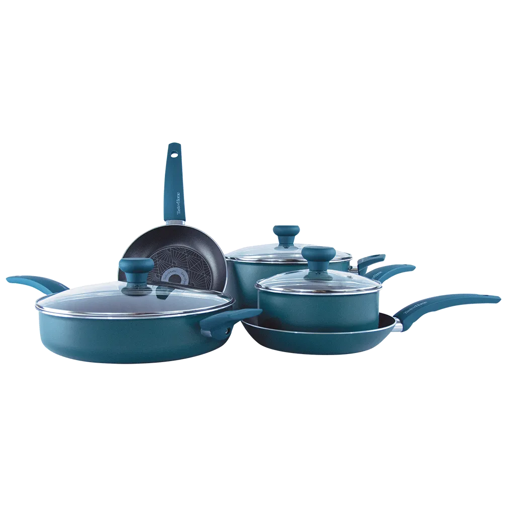 TC198A 8 Piece NonStick Aluminum Cookware Set by Taste of Home