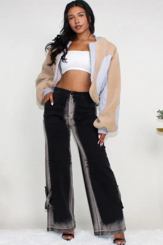 TEEK - Cherish Charm Cropped Sherpa Jacket