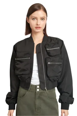 TEEK - CROPPED BOMBER JACKET