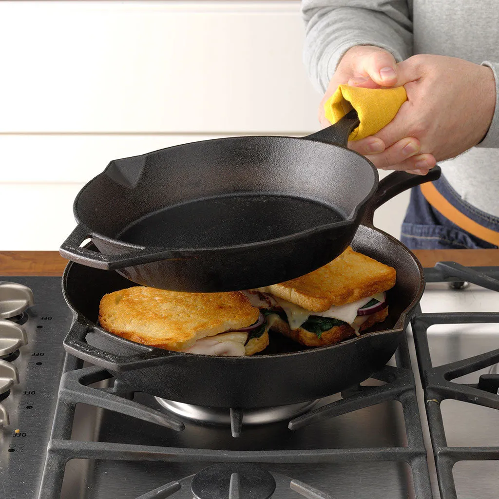 TF118E 12 Inch Pre Seasoned Cast Iron Skillet by Taste of Home