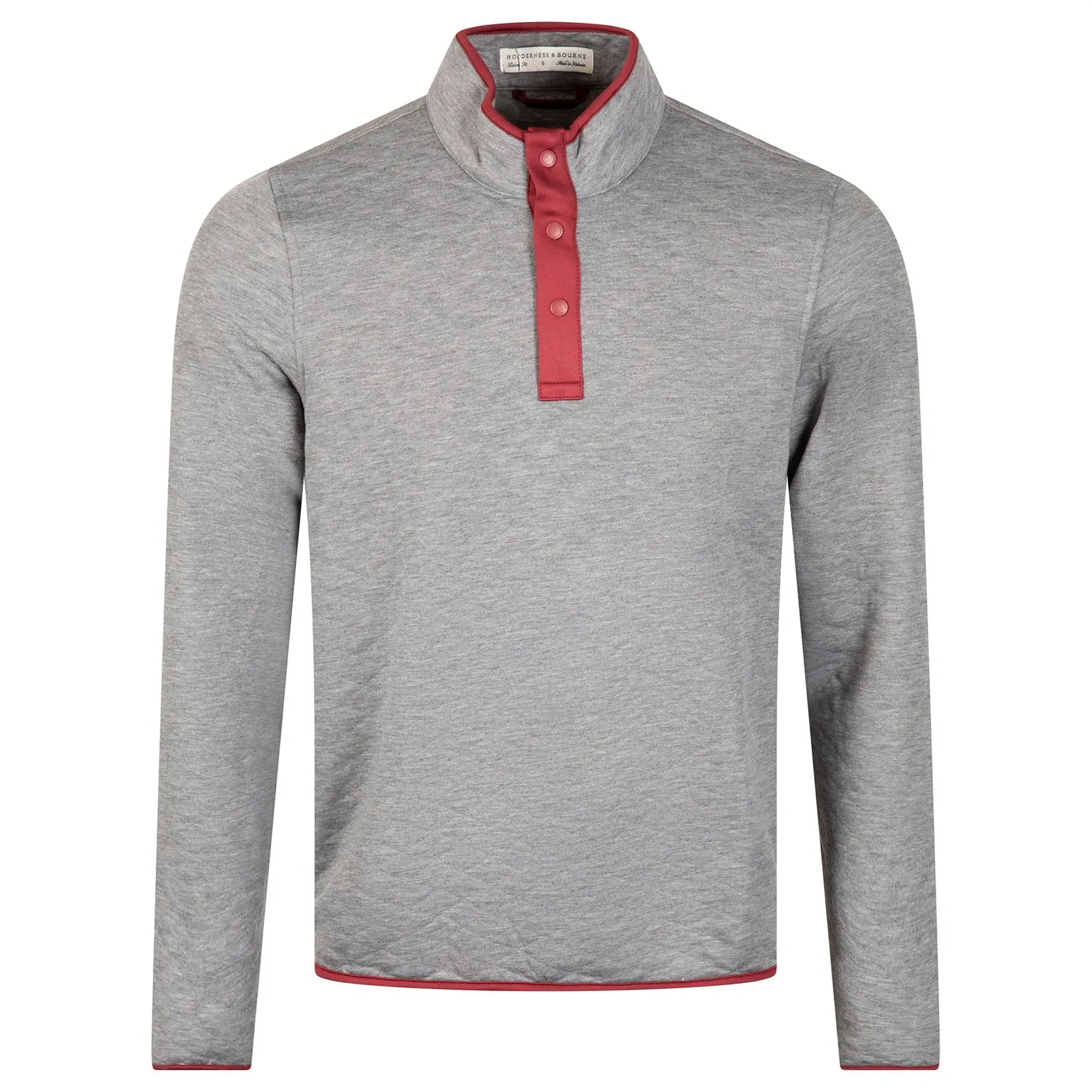 The Sullivan Snap Button Pullover Heathered Charcoal - AW23