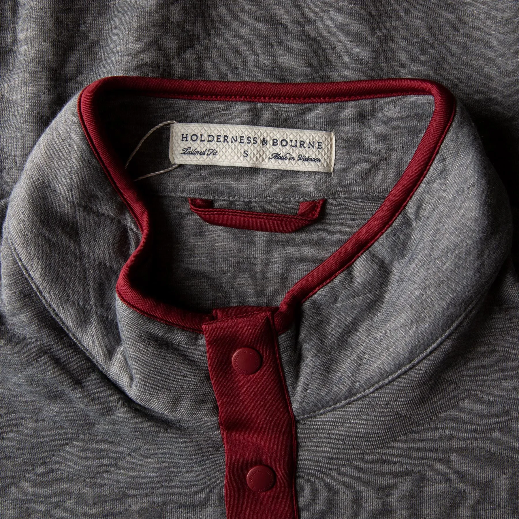 The Sullivan Snap Button Pullover Heathered Charcoal - AW23