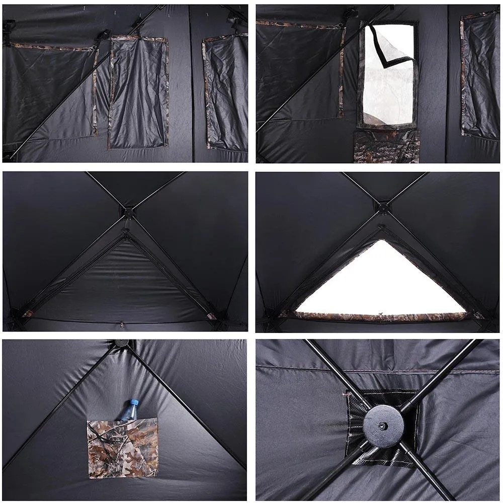 TheLAShop Collapsible Ground Hunting Blind Camouflage Hub Style