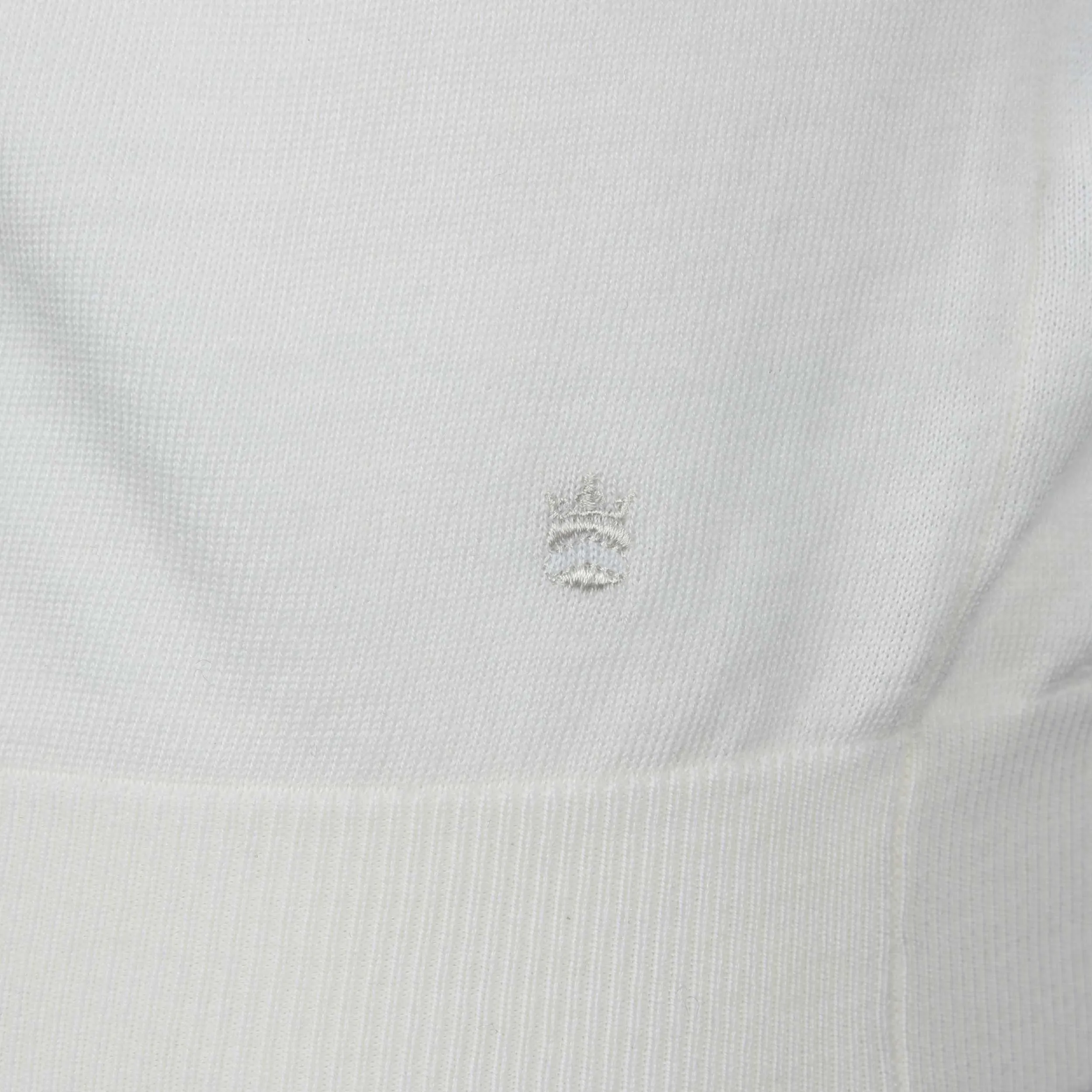 Thomas Maine Knitted Basic Polo Shirt in Off White