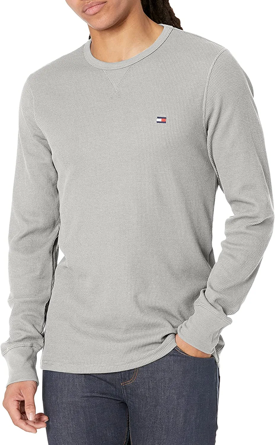 Tommy Hilfiger Mens Long Sleeve Thermal Crewneck T-Shirt