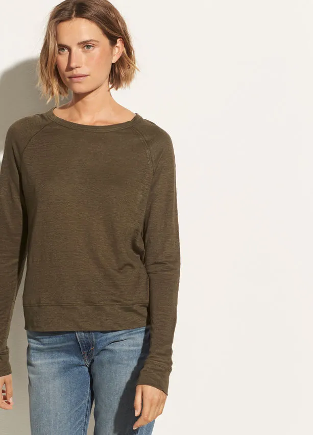 Vince Raglan Pullover in BayLeaf