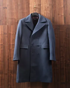 WHYAT WOOL COAT Y-COLLAR FUTURE DUSK