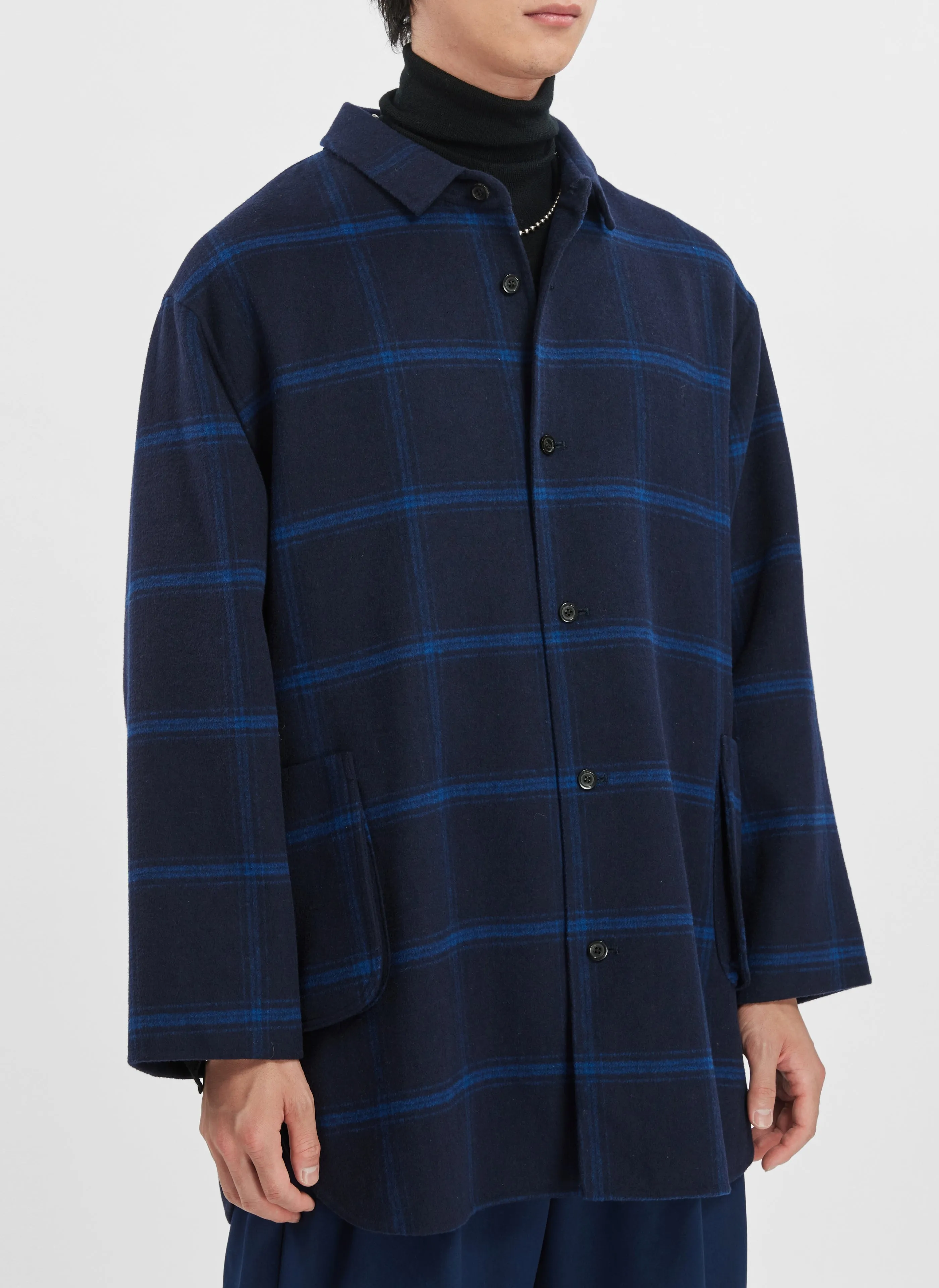 Wool Polyester Double Face Soft Shirt Jacket