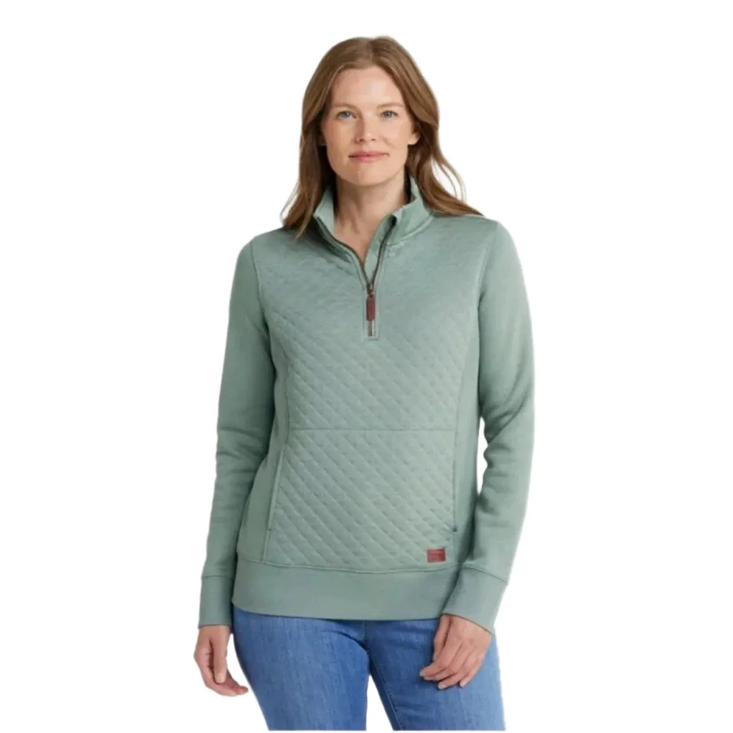 W's Quilted Quarter-Zip Pullover Sweater